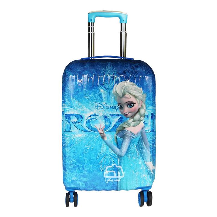 چمدان کودک دخترانه طرح frozen مدل F2283 چرخدار